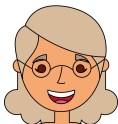 old woman face lady grandma cartoon